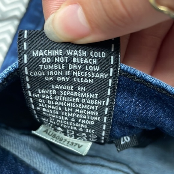 7 for all mankind B(AIR) AUTHENTIC DENIM THE ANKLE SKINNY VELVET STRIPES - Picture 10 of 13